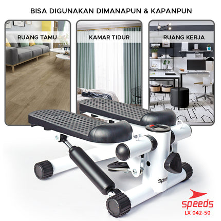 SPEEDS Adjustable Stepper Alat Fitness Olahraga Kaki Layar LCD 042-50