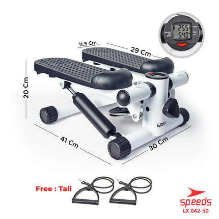 SPEEDS Adjustable Stepper Alat Fitness Olahraga Kaki Layar LCD 042-50