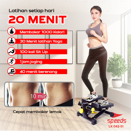 SPEEDS Mini Stepper Hidrolik Alat Olahraga Fitness Kaki 042-51