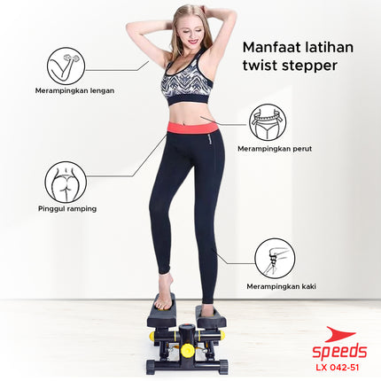 SPEEDS Mini Stepper Hidrolik Alat Olahraga Fitness Kaki 042-51