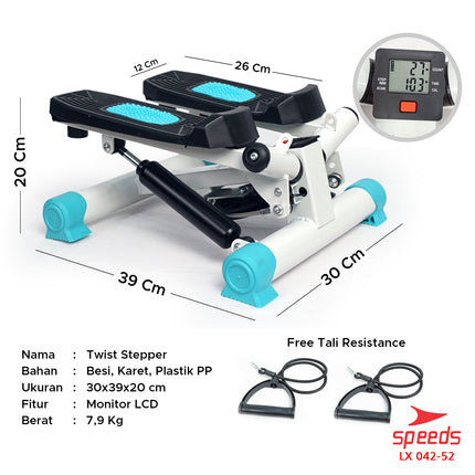 SPEEDS Sport Mini Stair Climber Stepper Machine Gym Fitness Equipment 042-52