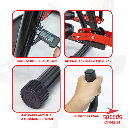 SPEEDS Air Climber Air Walker Alat Olahraga Fitness Kaki 042-54