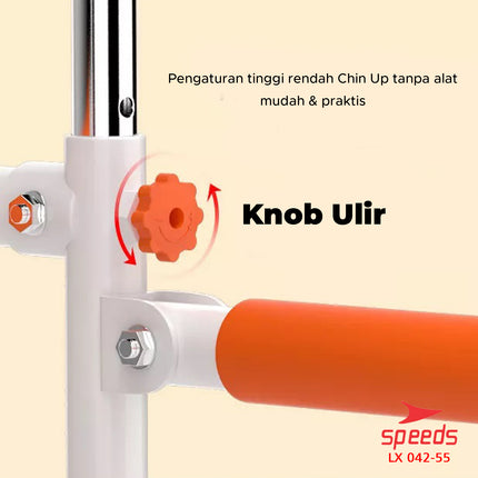 SPEEDS Pull Up Bar Power Tower Chin Up Bar Multifunction Exercise Equipment Pull Up 042-55