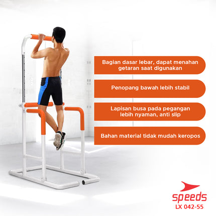 SPEEDS Pull Up Bar Power Tower Chin Up Bar Multifunction Exercise Equipment Pull Up 042-55