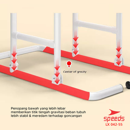 SPEEDS Pull Up Bar Power Tower Chin Up Bar Multifunction Exercise Equipment Pull Up 042-55