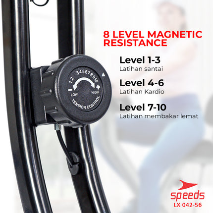 SPEEDS Cardio Fitness Equipment Indoor Stationary Magnetic Exercise Bike 042-56