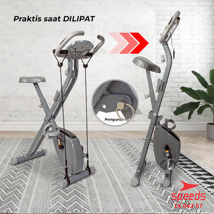 SPEEDS Spinning Bike Magnetic Exercise Bike Alat Fitness 042-57