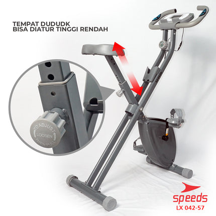 SPEEDS Spinning Bike Magnetic Exercise Bike Alat Fitness 042-57