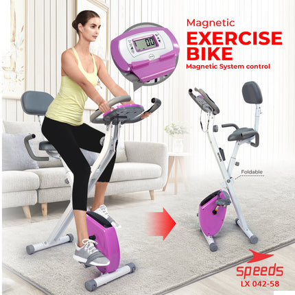 SPEEDS Sepeda Statis Magnetic Exercise Bike Layar LCD 042-58