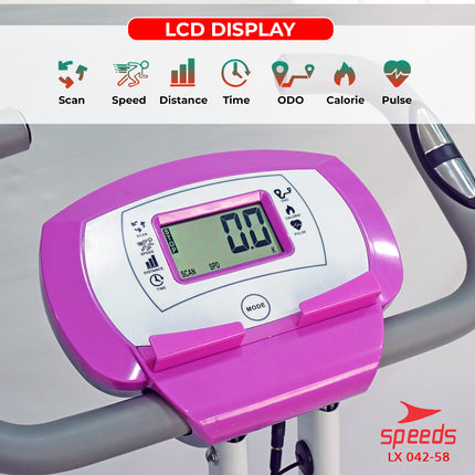 SPEEDS Sepeda Statis Magnetic Exercise Bike Layar LCD 042-58