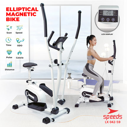 SPEEDS Elliptical Bike Sepeda Magnetic Fitness Gym 042-59