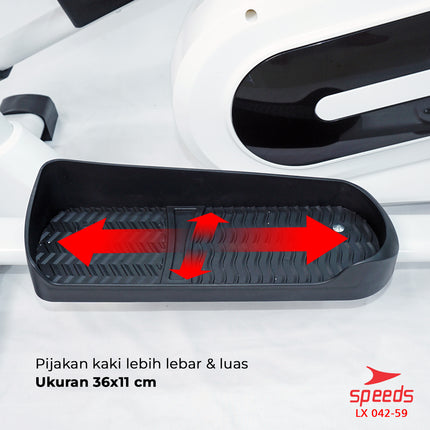 SPEEDS Elliptical Bike Sepeda Magnetic Fitness Gym 042-59