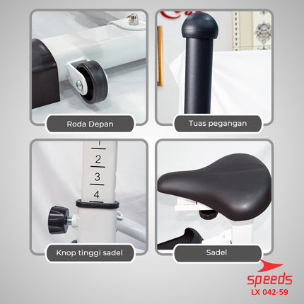 SPEEDS Elliptical Bike Sepeda Magnetic Fitness Gym 042-59