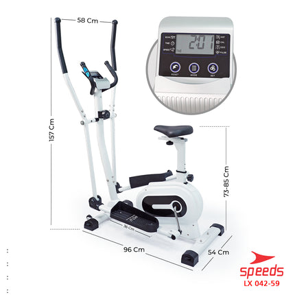 SPEEDS Elliptical Bike Sepeda Magnetic Fitness Gym 042-59