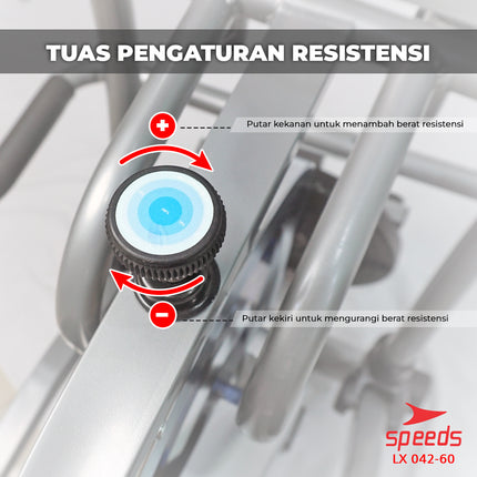 SPEEDS Orbitrack Bike Elliptical Bike Alat Fitness Olahraga 042-60
