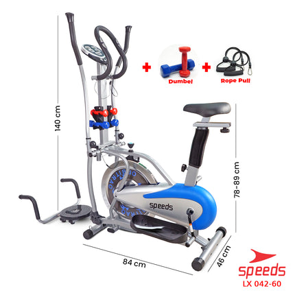 SPEEDS Orbitrack Bike Elliptical Bike Alat Fitness Olahraga 042-60