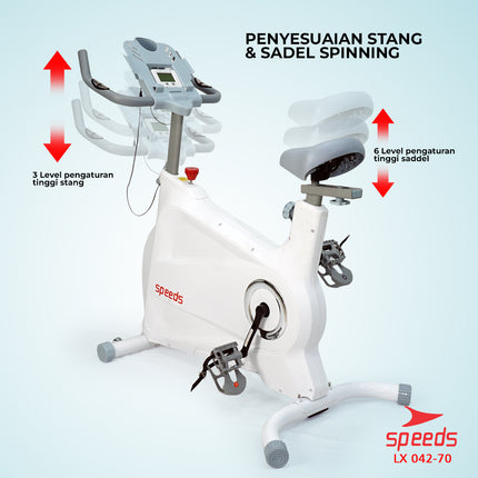 SPEEDS Spinning Bike Magnetic Exercise Bike Alat Fitness 042-70