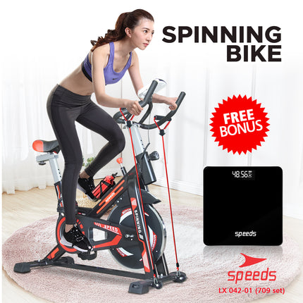 SPEEDS Spinning Bike Magnetic Exercise Bike Alat Fitness 042-70