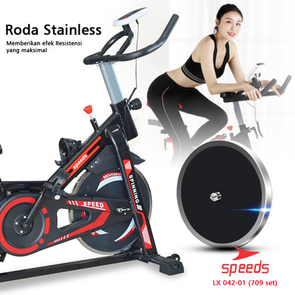 SPEEDS Spinning Bike Magnetic Exercise Bike Alat Fitness 042-70