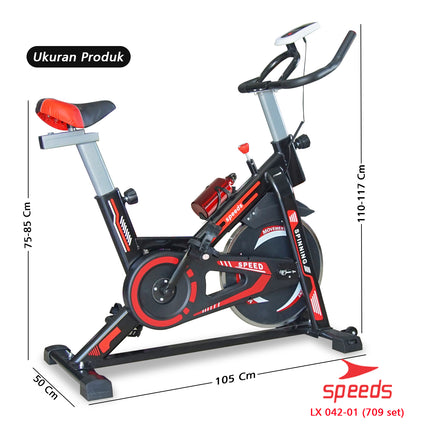 SPEEDS Spinning Bike Magnetic Exercise Bike Alat Fitness 042-70