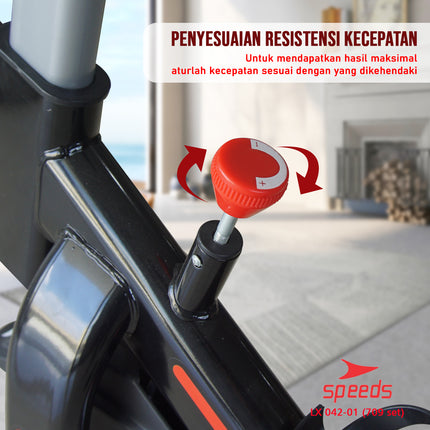 SPEEDS Spinning Bike Magnetic Exercise Bike Alat Fitness 042-70