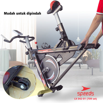 SPEEDS Spinning Bike Magnetic Exercise Bike Alat Fitness 042-70