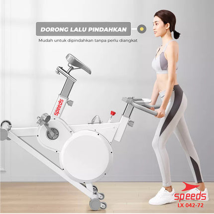 SPEEDS Stationary Magnetic Exercise Bike Home Gym Fitness 042-72