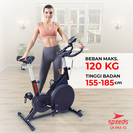 SPEEDS Stationary Magnetic Exercise Bike Home Gym Fitness 042-72