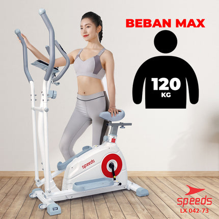 SPEEDS Elliptical Bike Sepeda Magnetic Fitness Gym 042-73