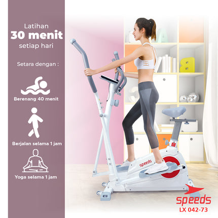 SPEEDS Elliptical Bike Sepeda Magnetic Fitness Gym 042-73