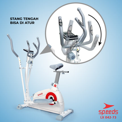 SPEEDS Elliptical Bike Sepeda Magnetic Fitness Gym 042-73