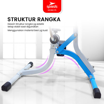 SPEEDS Pedal Exerciser Stationary Bike Therapy for Legs and Arms Dual Exerciser Physiotherapy 042-75