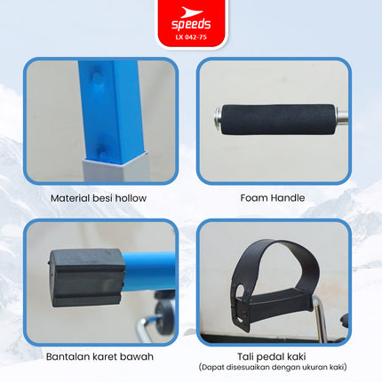 SPEEDS Pedal Exerciser Stationary Bike Therapy for Legs and Arms Dual Exerciser Physiotherapy 042-75