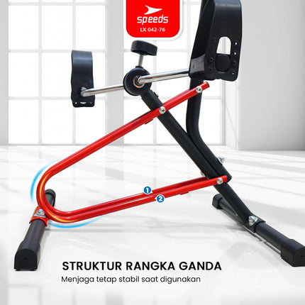 SPEEDS Pedal Exerciser Mini Stationary Bike for Feet and Hands Therapy, Dual Exerciser, Stroke Physiotherapy 042-76