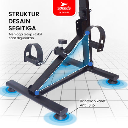 SPEEDS Mini Hand and Foot Dual Exerciser Therapy Stationary Bike Stroke Physiotherapy Fitness Exercise 042-77