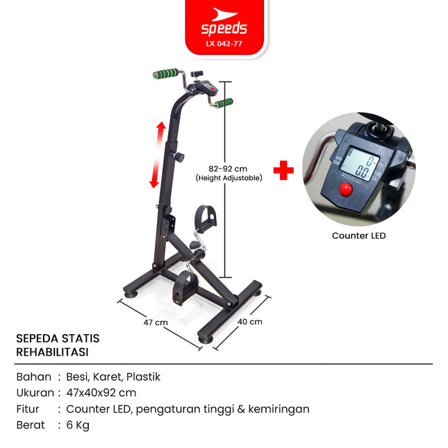 SPEEDS Mini Hand and Foot Dual Exerciser Therapy Stationary Bike Stroke Physiotherapy Fitness Exercise 042-77