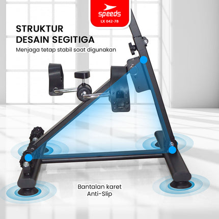 SPEEDS Pedal Exerciser Stationary Bike Therapy for Legs and Hands Dual Exerciser Physiotherapy Stroke 042-78