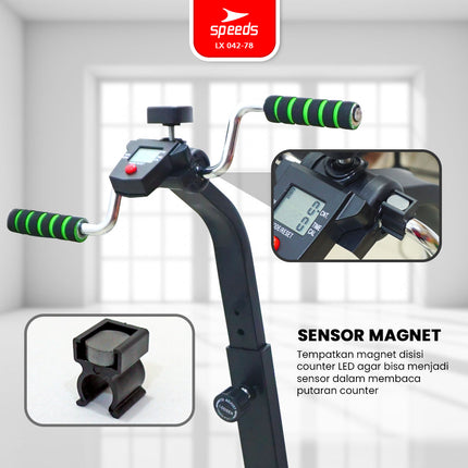 SPEEDS Pedal Exerciser Stationary Bike Therapy for Legs and Hands Dual Exerciser Physiotherapy Stroke 042-78