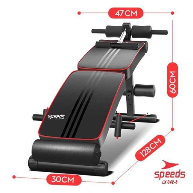 SPEEDS Sit Up Bench Papan 2 in 1 Alat Fitness Dumbbell 042-8