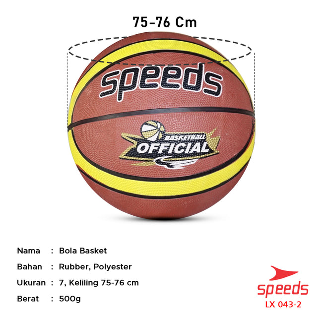 SPEEDS Basketball Sports Basketball Rubber LX 043-2