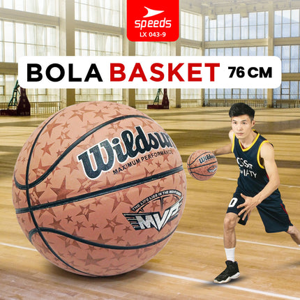 SPEEDS Basketball 76cm Sports Original Natural Rubber 043-9