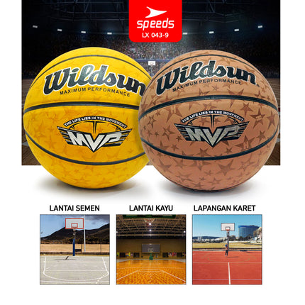 SPEEDS Basketball 76cm Sports Original Natural Rubber 043-9