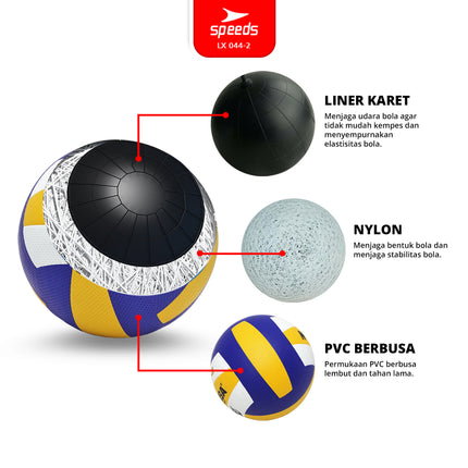 SPEEDS Bola Voli Size 5 FIVB Original 044-2