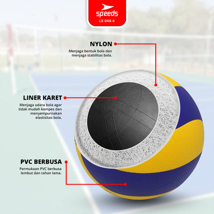 SPEEDS Bola Voli Size 5 FIVB Original 044-4