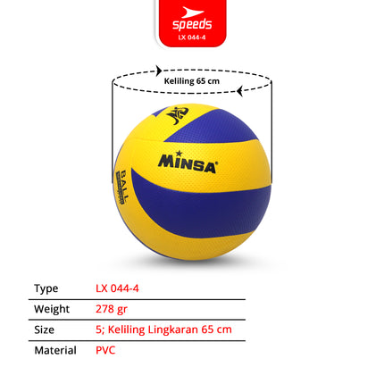 SPEEDS Bola Voli Size 5 FIVB Original 044-4