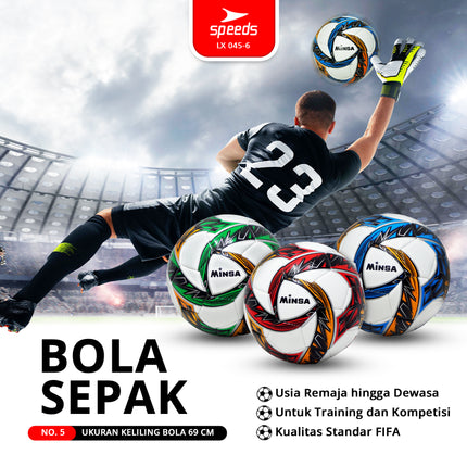 SPEEDS Bola Sepak Futsal international Sepak Bola Olahraga Football Soccer 045-6