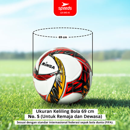 SPEEDS Bola Sepak Futsal international Sepak Bola Olahraga Football Soccer 045-6