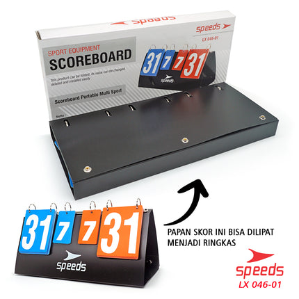 SPEEDS Score Board / Scoreboard for Futsal / Soccer, etc. Original High-Quality Import 046-1