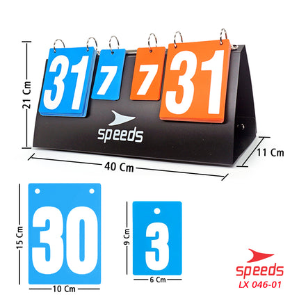 SPEEDS Score Board / Scoreboard for Futsal / Soccer, etc. Original High-Quality Import 046-1