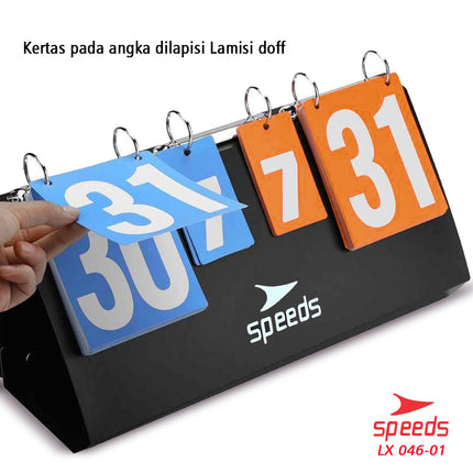 SPEEDS Score Board / Scoreboard for Futsal / Soccer, etc. Original High-Quality Import 046-1